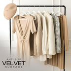 Utopia Home Velvet Hangers 50 Pack – Luxury Non-Slip Slim Pant & Coat Hangers, Strong Space-Saving Clothes Hangers with Pants Bar and 360° Swivel Hook – White