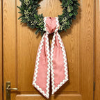of Decorative Door Swag with Beautiful Scalloped Design Instantly Brightens Entryways and Living Space Trim Garlands Ribbons