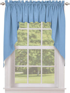 Lorraine Home Fashions 00200-SWAG-00003 Ribcord Swag Pair, 54-Inch x 38-Inch, Blue