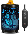 Leyoue Electric Wax Melt Warmer PTC Heating Plate with 7 Colors LED Changing Light Wax Warmer Fragrance Warmer for Home Office Gifts & Decor(Owl)