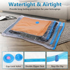 20 Pack Vacuum Storage Bags，Space Saver Bags(4 Jumbo/4 Large/4 Medium/4 Small/4 Roll),Compression for Comforters and Blankets, Sealer Clothes Storage, Hand Pump Included