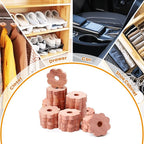 Homode Cedar Blocks for Clothes Storage, 24 Pcs Cedar Rings Cedar Chips for Closets and Drawers, Cedar for Closets Scented Cedar Wood Flowers Closet Freshener