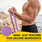 Pull Up Bands, Resistance Bands Set for Pull-Up Assistance, Exercise Bands with Door Anchor & Grip Pads for Men & Women Working Out, Physical Therapy, Muscle Training