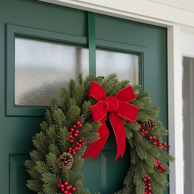 Northlight Door Christmas Wreath Hanger, 14", Green