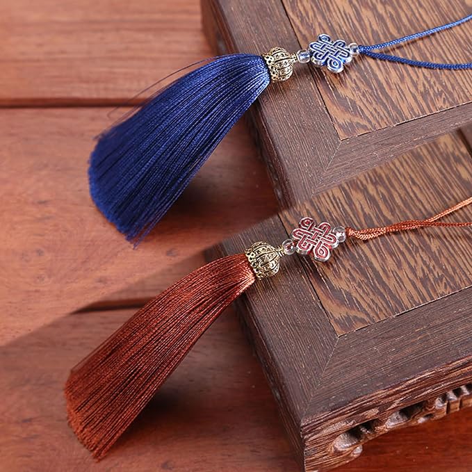 Chinese Knot Tassels Pendant Handmade Polyester Tassels Chinese Tassels Great for Home Decors and Festival Ornament