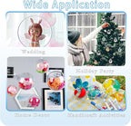 50 Set 100PCS Clear Plastic Fillable Ornaments,Transparent DIY Christmas Fillable Ball,Plastic DIY Fillable Decoration Balls 5 Different Sizes for Christmas Tree,Wedding,Party,Home Decor