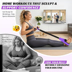 Multifunction Foot Pedal Resistance Band, Portable Leg & Arm Workout Equipment for Full Body Strength, Yoga, Pilates, Physical Therapy & Stretching, Core/ABS Ab Machine for Home Gym