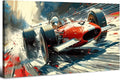 Large Abstract Car Posters F1 Wall Art Vintage Formula 1 Racing Canvas Prints for Boys Room Wall Decor Retro Racin Cars Painting Artwork for Living Room Bedroom Office Man Cave Home Decoration 20x40"