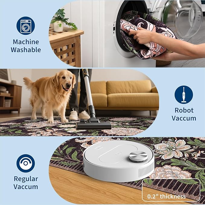 GarveeHome Washable Area Rugs