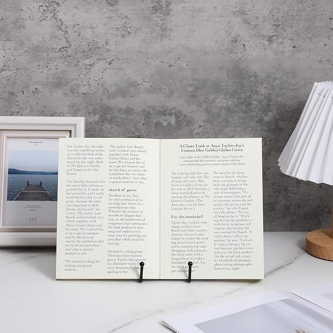 12 Pack 6 Inch Metal Plate Display Stands, Black Multi-Purpose Easel Stands for Photos/Books/Plaques/Artwork, Tabletop Holder