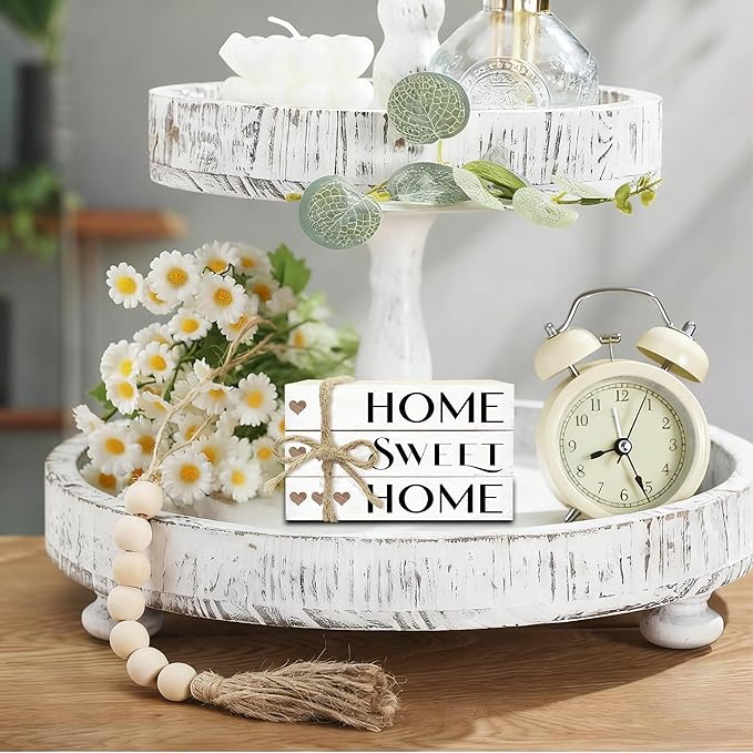 Mini Decorative Books For Home Decor, Small Wood Book Stack For Table Decor, Home Decor Book For Living Room Mantel, Farmhouse Stacked Books Decorative（L40）