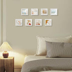 LaVie Home 4x4 Picture Frame White Set of 10, Display 4 x 4 Picture, Photo Frame Collage for Wall Gallery or Table Deco, Hanging or Tabletop Display
