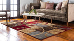 Unique Loom Barista Collection Area Rug - Kouillou (10' x 14' 1" Rectangle, Multi/ Brown)