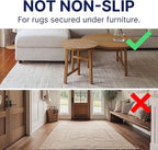 RUGPADUSA - Eco-Plush - 7'x10' - 1/4" Thick - 100% Felt - Premium Cushioned Rug Pad - Available in 3 Thicknesses, Many Custom Sizes