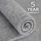 RUGPADUSA - Eco-Plush - 12'x15' - 1/2" Thick - 100% Felt - Luxurious Cushioned Rug Pad - Available in 3 Thicknesses, Many Custom Sizes