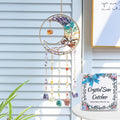 Crystal Dream Catchers Tree of Life Dream Catcher Wall Decor with Healing Crystal Stone & Fluorite Dream Catcher Crystals for Windows for Bedroom Home Decor Wedding Garden-Colorful