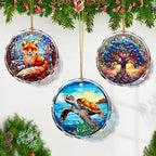 Stained Glass Sea Turtle Ornament - Christmas Tree Decor, Gift Exchange Present