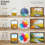 Hoewina 3 Pack 6 Inch Plate Stands for Display, Metal Picture Frame Stand, Black Decorative Small Easels for Display, Picture Holder Stand for Book , Photo and Platter, Plaques, Tabletop Art