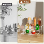 Aminigram Large Acrylic Display Risers, 2 Set - 6 Pack (12”L~11.6”L~11.2”L) Collectibles Display Shelf, Acrylic Risers Display Stands for Show Figures, Cupcake, Perfume, Jewelry, Toys