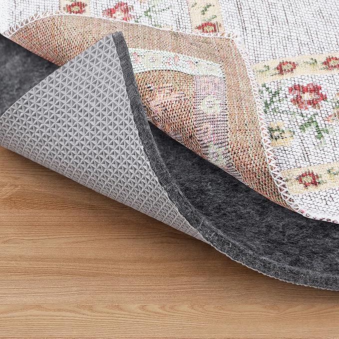 BALEINE Felt Non Slip Rug Pads, Extra Large 1/4" Thick Felt and Rubber Backing, Shock Absorbing Carpet Pad for All Carpets and Hardwood Floors (2x3 Ft)