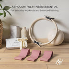 Premium Loop Resistance Bands Set - Non Slip Fabric Booty Bands for Glutes & Legs (Light, Medium, Heavy) | Hip Bands for Pilates, Strength Training & Home Workouts