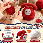 Belatelove Funny Retirement Gift for Men Women, Handmade Crochet Telephone Doll, Humorous Retirement Gift for Dad Mom Friend Coworker Boss, Cute Office Desk Decor for Newly Retired