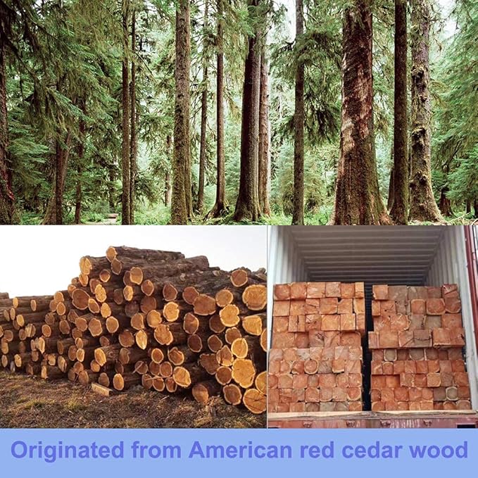 15 Cedar Chip Bags and 10 Cedar Balls for Clothes Storage