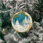 Happy Snowman Christmas Ornaments 2026, Holiday Acrylic Hanging Ornament for Xmas Tree Window Car, Snowman Decor for Home, Unique Christmas Decorations, Winter Gifts for Friends Family Coworkers