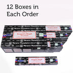 Nag Champa Incense Stick Packs - Hand Rolled & Non-Toxic - Perfect for Meditation and Yoga - Home Fragrance Gift Pack - 15g, Set of 12 Packs (Dragon's Magik)