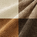 MIULEE Pack of 4 Brown Couch Throw Pillow Covers 18x18 Inch Soft Decorative Chenille Pillows Farmhouse Accent Cushions for Boho Home Decor Spring Sofa Bedroom Living Room