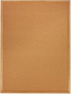 Quartet Cork Board, Bulletin Board, 2' x 1.5' Corkboard, Oak Finish Frame (301)
