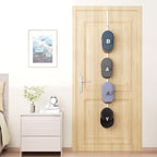 HapiRm Over Door Hat Rack - Hat Organizer with 4 Hooks Design, Hanging Baseball Cap Organizer Storage Holds Up to 20 Caps for Door, Bedroom, Closet(White)