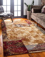 Unique Loom Barista Collection Area Rug - Arusha (4' 1" x 6' 1" Rectangle, Beige/ Black)