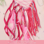 Pretty Jolly Unicorn Dream Catchers for Little Girls Bedroom Handmade Kids Dreamcatcher with Fluffy Pom Poms Feathers&Beads,Nursery Wall Decor for Toddler Girls Room,Children Birthday Gift(Pink)