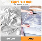 Clear Zippered Storage Bags Plastic Sweater Storage Bags with Zipper 6 Packs Clothing Organizer for Blankets Linen Sweater Bed Sheet Quilt Clothes Pillow (12 x 12 x 12 Inch)