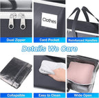 2 Pack Moving Bags Heavy Duty, Moving Boxes, Storage Bags with Zipper & Handles & Tag for College & Dorm Moving Supplies Grey Laundry Hamper Bag, Foldable Space-saving Totes (125L, Grey)