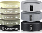 Non-Slip Fabric Resistance Bands for Working Out, Loop Exercise Bands for Booty Leg, Butt, Glute, Stretch Workout Bands for Women & Men, Hip Elastic Bands for Home Gym Fitness, Yoga, Pilates