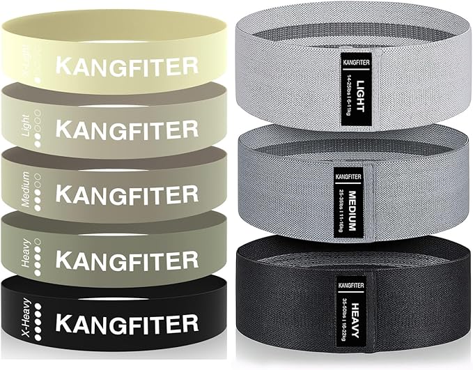 Non-Slip Fabric Resistance Bands for Working Out, Loop Exercise Bands for Booty Leg, Butt, Glute, Stretch Workout Bands for Women & Men, Hip Elastic Bands for Home Gym Fitness, Yoga, Pilates