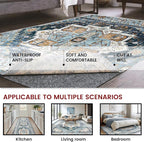 Waterproof Rug Pad, 5x7 ft Area Rug Non-Slip Carpet Pad, Non-Slip Rug Pads for All Floors and Finishes, Felt Pad for Hardwood Floors, Keeps Carpets in Place Soft and Safe
