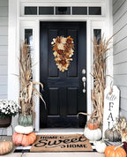 23.6 Inch Fall swags for Front Door Outside Autumn sway with Dahlia, Chrysanthemum, Rose, Berries & Leaves – Fall Door sway for Outdoor sways Indoor Thanksgiving Decor Champagne and Brown