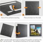 MaxGear Large Cork Board for Wall 48" x 36" Dark Gray Bulletin Board, 12 Pack Felt Wall Tiles with Pushpins, Cork Boards for Office Pin Board Tack Board for Photo Meno Decor