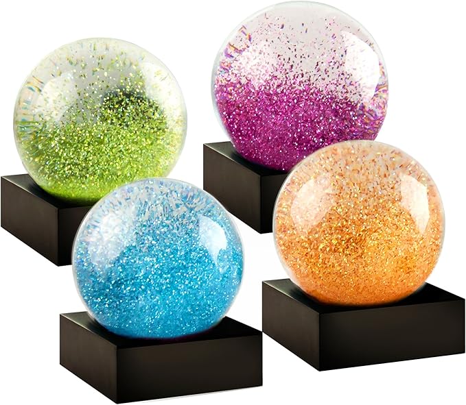 CoolSnowGlobes Jewel Mini Set of Four Snow Globes