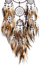 Dream Catchers for Adults,Large Dream Catchers for Bedroom,Brown Boho Dream Catcher Wall Decor Tree of Life Suncatcher Hanging Decoration Festival