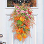 Ochine Fall Harvest Swag - Artificial Teardrop Swag for Thanksgiving, Autumn, Fall & Halloween Decor