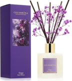 COCORRÍNA Reed Diffuser - Grape 6.7 fl oz Reed Diffuser with Sticks, Home Bedrrom Bathroom Shelf Decor