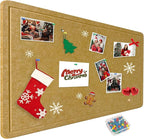 Large Bulletin Board - Foldable 36x48 Inches Cork Board Alternative with 20 Push Pins, 3' x 4' Self-Adhesive Felt Bulletin Board for Wall, Home Office Classroom Decor