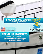 Cruise Ship Magnetic Door Organizer, Over The Door Organizer For Cruise Ships, Magnetic Shoe Rack - 3 Strong Anti-Scratch Magnets - Large Durable Pockets To Store Cruise Essentials 2026