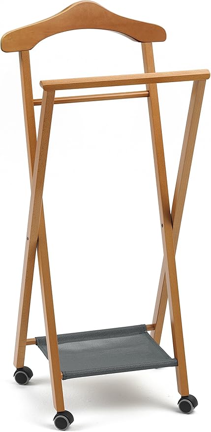 AR_IT- 119 NELSON folding bedroom valet, finishing cherry wood