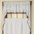 Kitchen Curtains for Windows 40+ Styles & Colors Swag, Valance, Tier Sets & Panels Cafe Curtains for Farmhouse, Rustic, Modern Décor, Adirondack Black, Swag