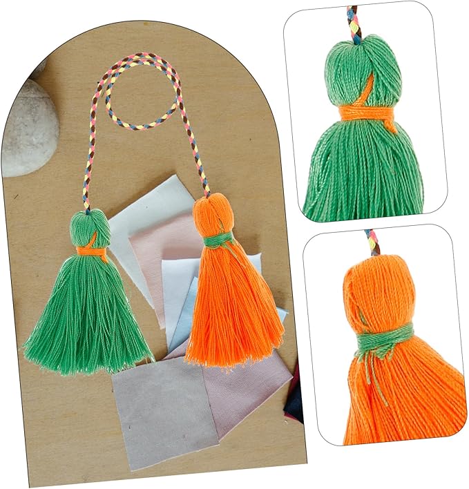 Homoyoyo 2pcs Boho Tassel Garland Decor Tassel Pendant Accessories for Home Decor